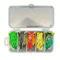 5-Pack Soft Body Walking Frog – Weedless Topwater Lure for Bass